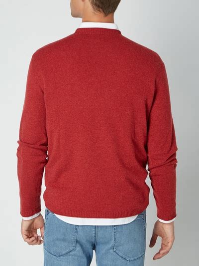 House Of Paul Rosen Pullover Aus Kaschmir Rot Melange Online Kaufen