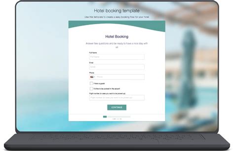 Hotel Booking Form Template