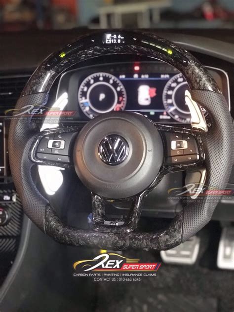 Vw Performance Led Digital Forged Carbon Steering Rexsupersport