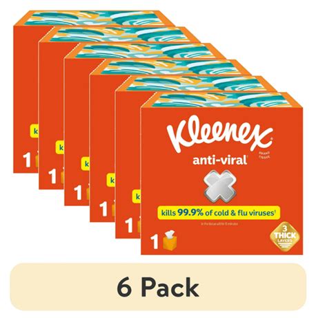 Dropship Pack Kleenex Anti Viral Facial Tissues Cube Box