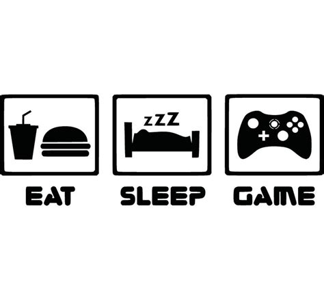 Eat Sleep Gaming Wall Sticker Wandtattoo Wandtattoos Diy Bastelideen