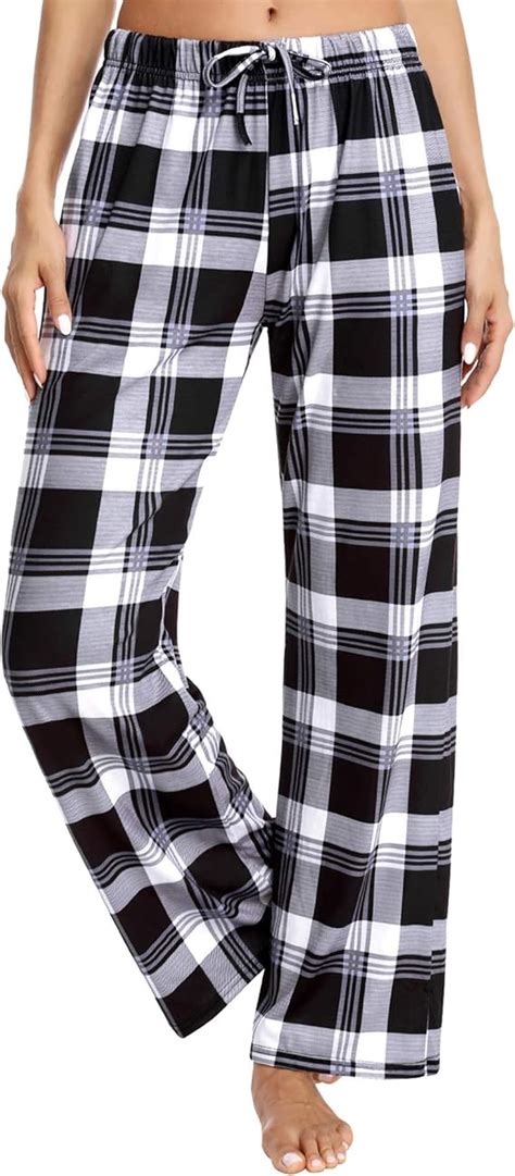 Aibrou Pantalones De Pijama Mujer Pijama Pantalon Largo Mujer De