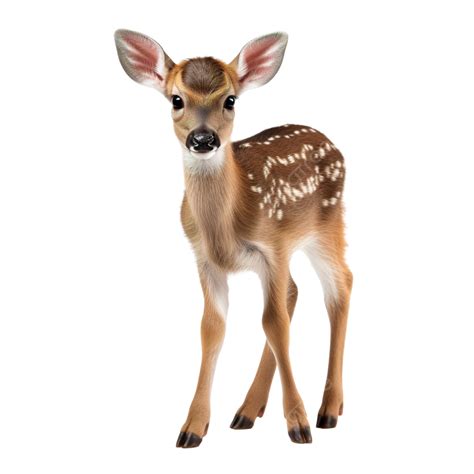 Baby Deer Isolated Deer Isolated White PNG Transparent Image And