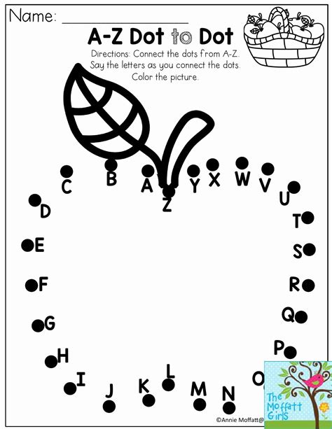 Connect The Dot Alphabet Letter Worksheets