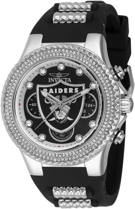 Invicta Nfl Las Vegas Raiders Womens Watch 39mm Steel