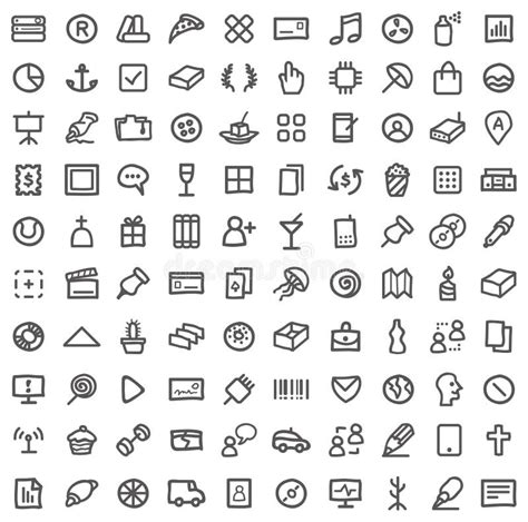 Simple Icon Set Stock Vector Illustration Of Business 20597777
