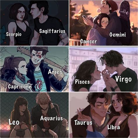 Pin By P On Couple Zodiac Anime Character Zodiac Signs Pisces