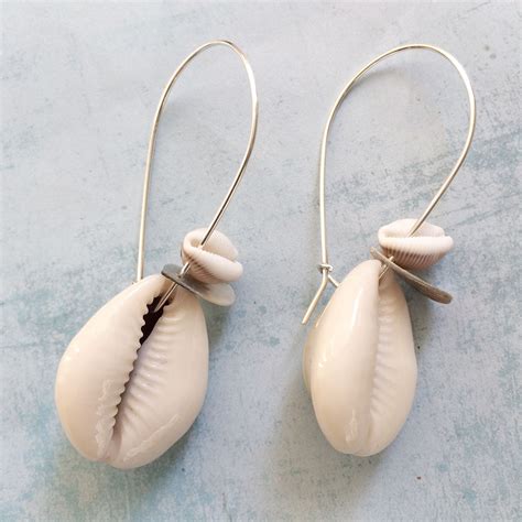 Cowrie Shell Earrings Seashell Earrings