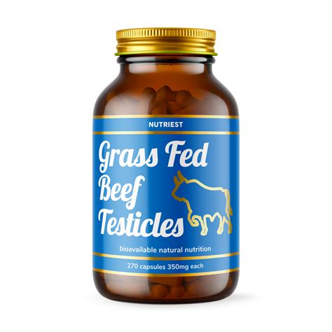 Grass Fed Desiccated Beef Testicles 270 Capsules Nutriest