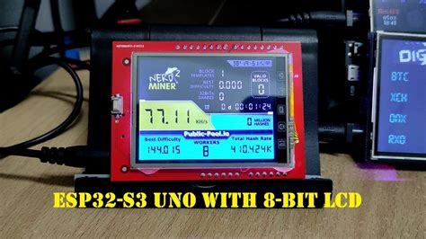 ESP32 S3 Uno ILI9341 8 Bit Parallel LCD Nerdminer YouTube