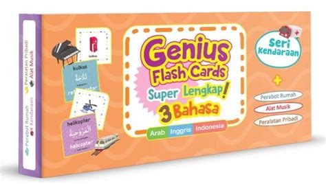 GENIUS FLASH CARDS SUPER LENGKAP 3 BAHASA SERI KENDARAAN Lazada Indonesia