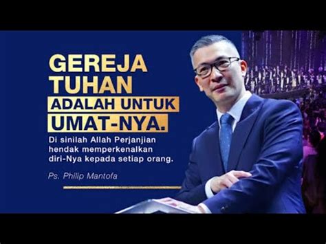 Ps Philip Mantofa Gereja Adalah Rencana Allah Youtube