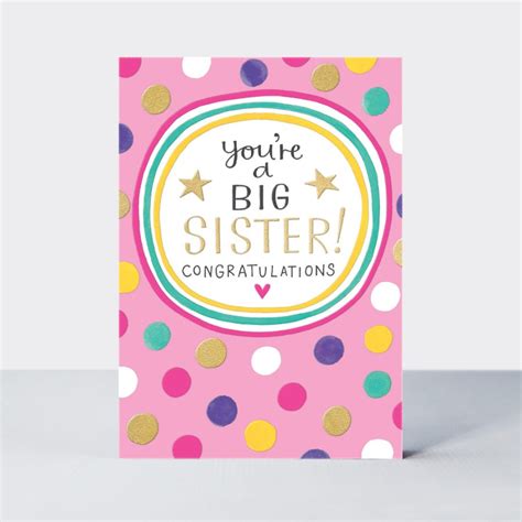 Youre A Big Sister Congratulations Card Ewe And Me