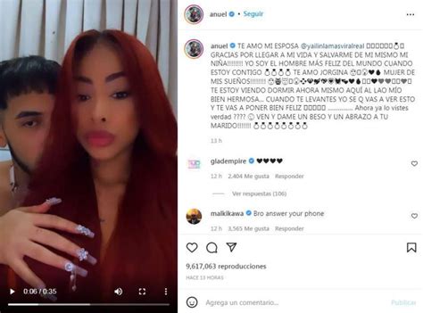 ¿ya Se Casaron Anuel Aa Llama “esposa” A Su Pareja Yailin