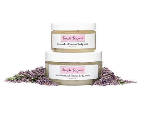 Simple Sugars All Natural Lavender Body Scrub Especially Formulated For