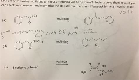 Solved These Are Multi Step Synthesis Problems For Organic Chegg