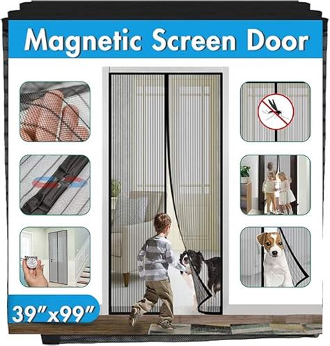 Magnetic Screen Door Full Frame Velcro3 Sizes Avaliable To Fits Door Up To 46x8236x9836