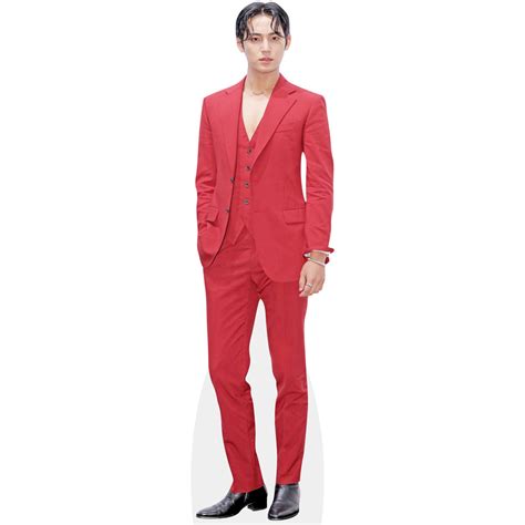 Mingyu Red Cardboard Cutout Celebrity Cutouts