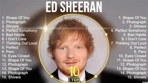 Ed Sheeran Greatest Hits Best Songs Music Hits Collection Top Pop