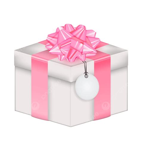 Bow Gift Ribbon Vector Hd Images Realistic 3d Gift Box With Bow And