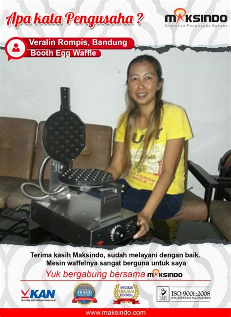 Mesin Egg Waffle Listrik Ew Toko Mesin Maksindo