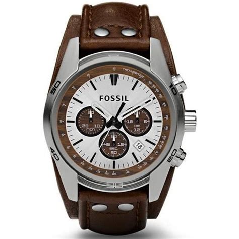 Fossil Ch Montre Homme Quartz Analogique Chronographe Bracelet En