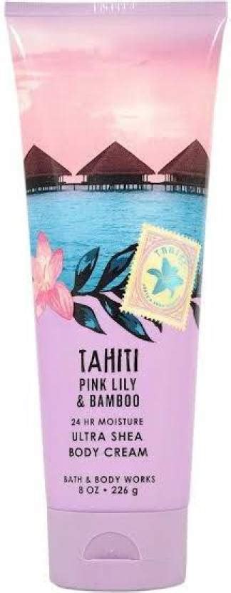 Bath And Body Works Tahiti Pink Lily And Bamboo Body Cream Price In