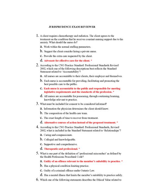 Jurisprudence Exam Reviewer Questions And All Correct Answers