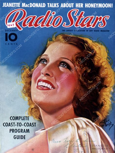 Jeanette Macdonald Radio Stars Magazine Cover 35m 7750 Abcdvdvideo