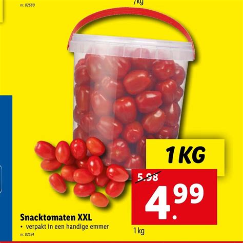 Snacktomaten Xxl Kg Promotie Bij Lidl