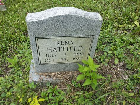 Rena Gibson Hatfield Monumento Find A Grave