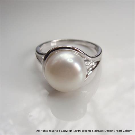 Freshwater Pearl Ring Sterling Silver