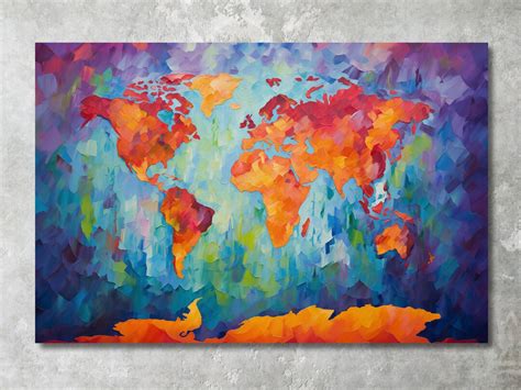 World Map Print Beautiful World Map World Map Painting World Map