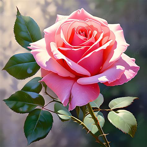 A Pink Rose Background Photorealism Rose Background Pink Rose