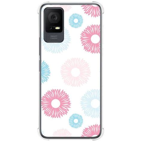 Funda Silicona Antigolpes Para Tcl 406 Diseño Flores 06 Dibujos con