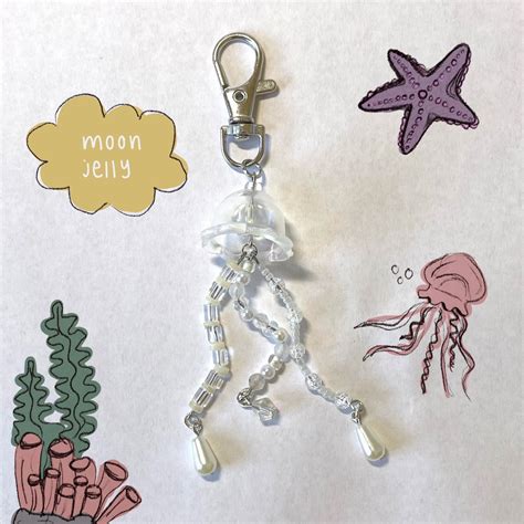 Jellyfish Keychains Etsy