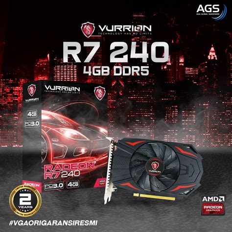 Jual Vga Card Amd Radeon R Gb Gb Gddr Bit Gpu Vurrion Resmi