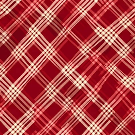 Premium Ai Image Red Plaid Pattern