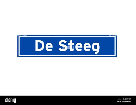 de steeg isolated dutch place  sign city sign   netherlands