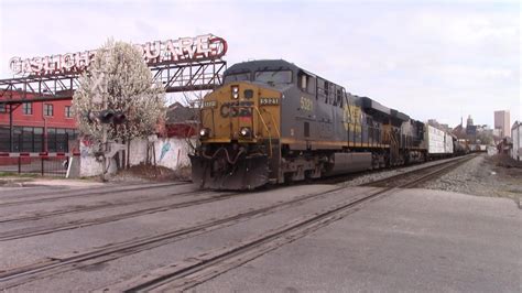 Csx Q Westbound Mix Freight From Selkirk Ny To Hamlet Nc At Bush St