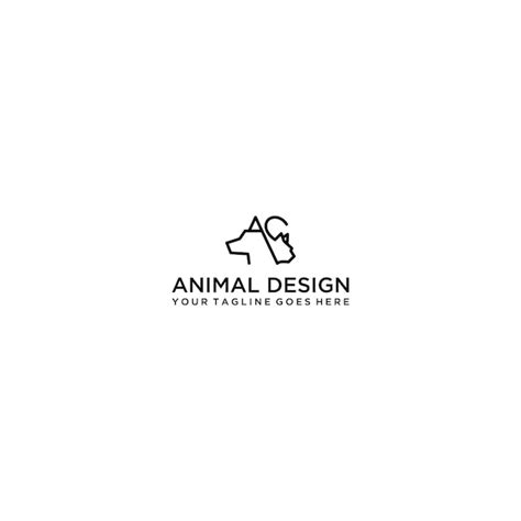 Premium Vector As Letter And Animal Pet Logo Design Template