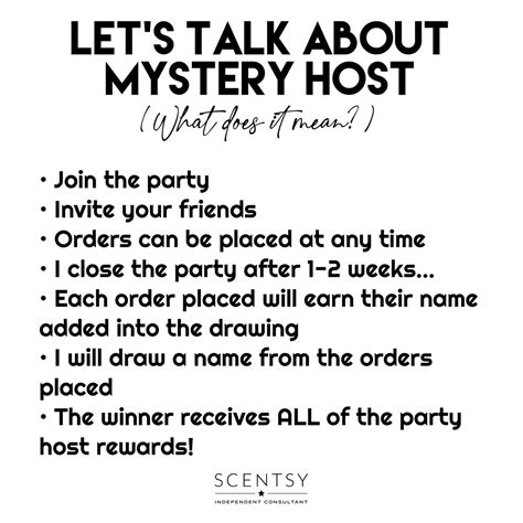 Mystery Host Scentsy Consultant Ideas Mystery Host Scentsy