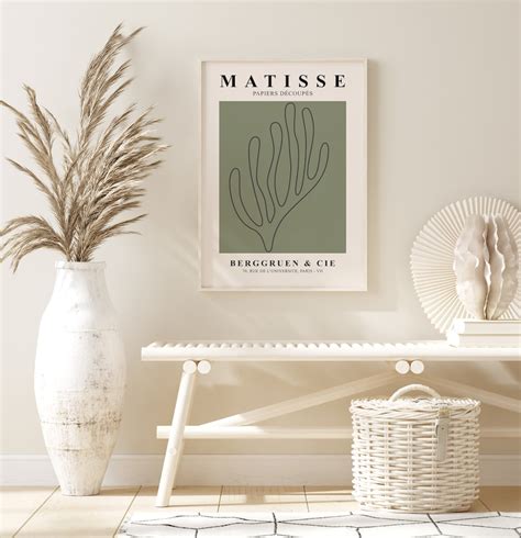 Sage Green Matisse Print Set Sage Green Gallery Wall Art Set Etsy