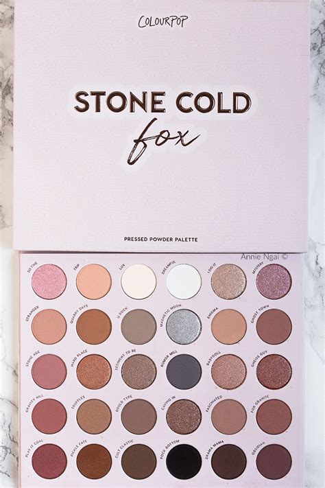 Colourpop Stone Cold Fox Palette Swatches And First Impressions Annie