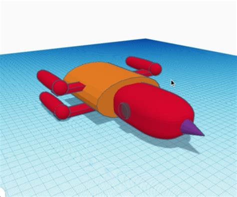 Space Ship Tinkercad 13 Steps Instructables