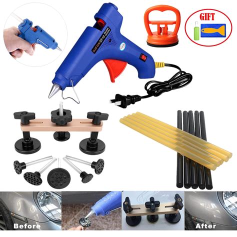 Paintless Dent Repair Remover Removal Tool Kit Professional Hail Bridge Puller Hot Glue Glue