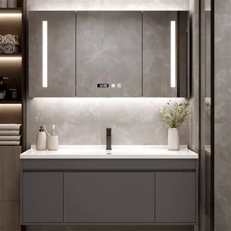 light luxury bathroom cabinet combination set simple modern bathroom