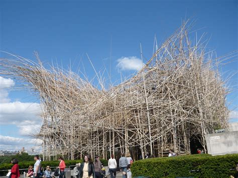 COMPRESSION OF SPACE AND TIME: MUSEUMS AND BEYOND: Bamboo, scaffolding ...