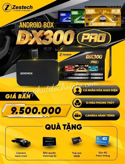 Android Box DX300 Pro Zestech CarPlay Box Bảo Hành 3 Năm