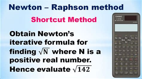 Snm Ma3251 Unit 3 Newton Raphson Method Write Down Newton